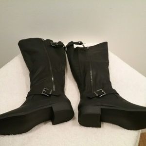 Sociology Wide Calf Buckle Boots - Size 7.5